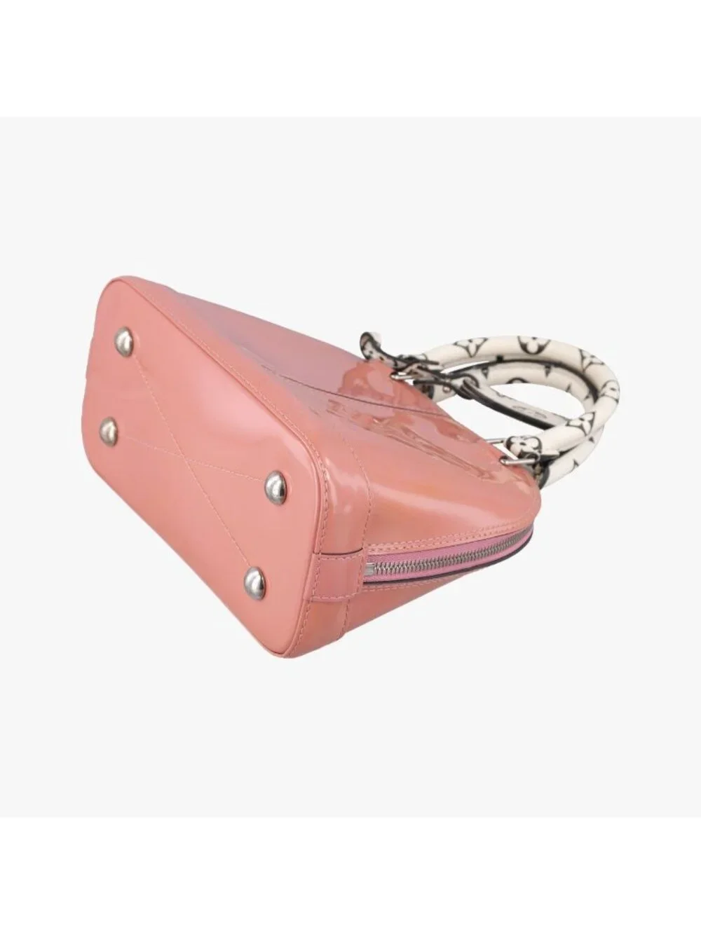 Louis Vuitton Alma BB Rose Belleline Vernis Handbag